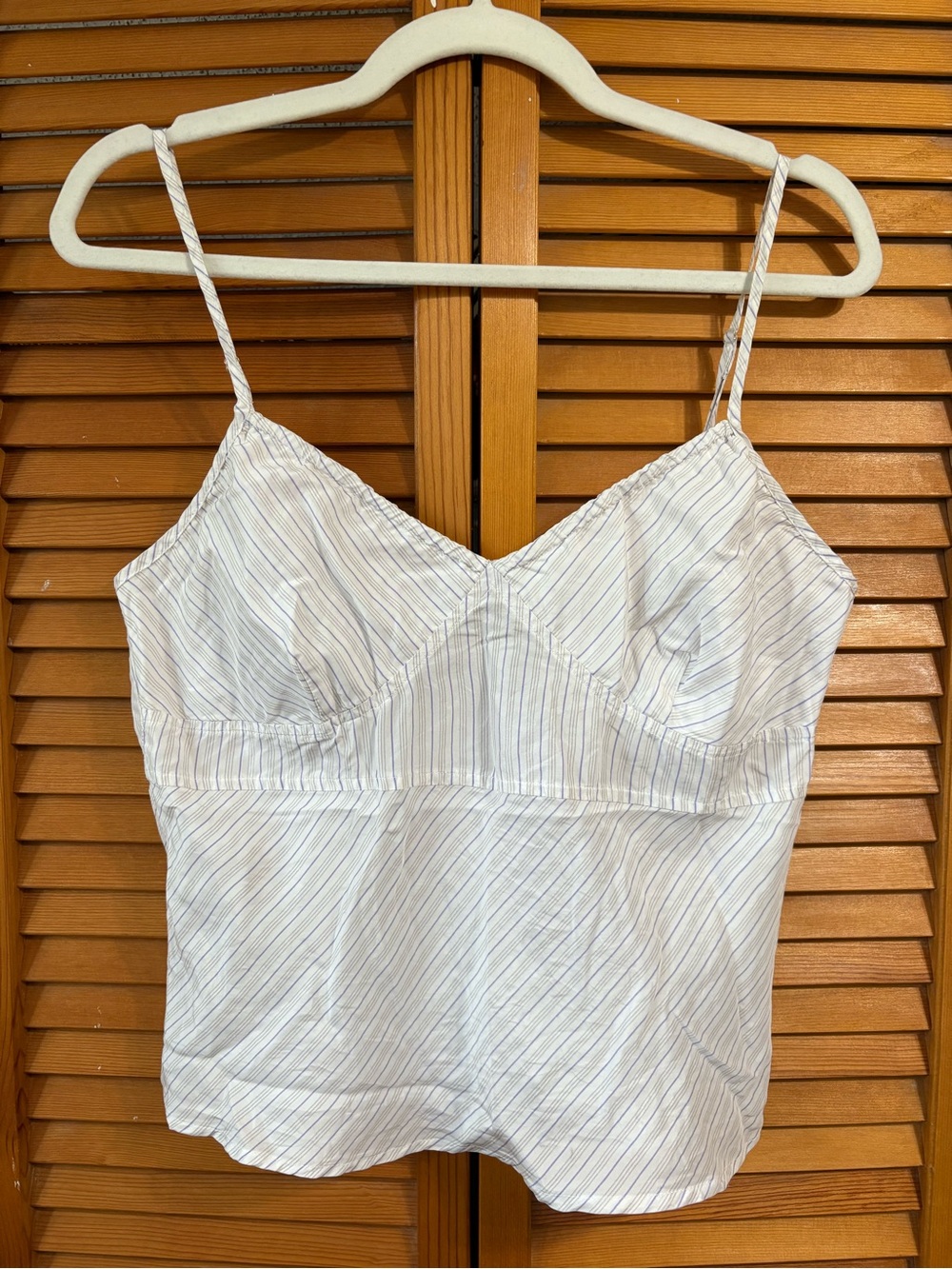 ROUTE 66 Striped Silk Tank